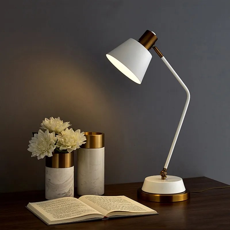 Luminária Moderno led ajustável lâmpada de mesa longo braço oscilante e27 candeeiro mesa cabeceira estudo escritório proteção para os olhos luzes leitura ue/eua plug - black - China | US Plug