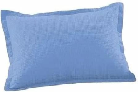 Porta Travesseiro Piquet - Azul