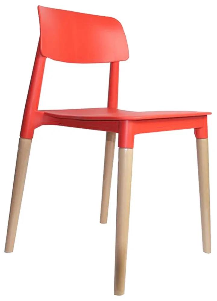 Cadeira Decorativa Sala e Cozinha (PP) Viper Vermelha G56 - Gran Belo