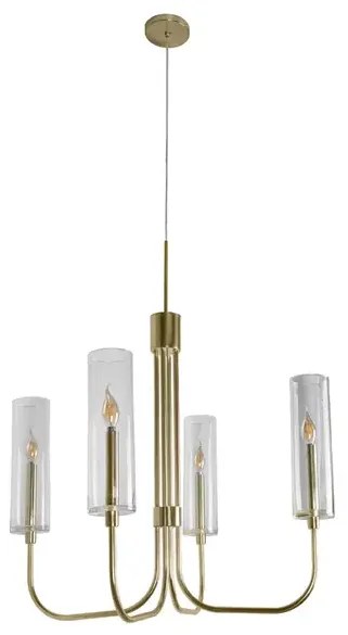 Lustre Aluminio Ouro Arbo