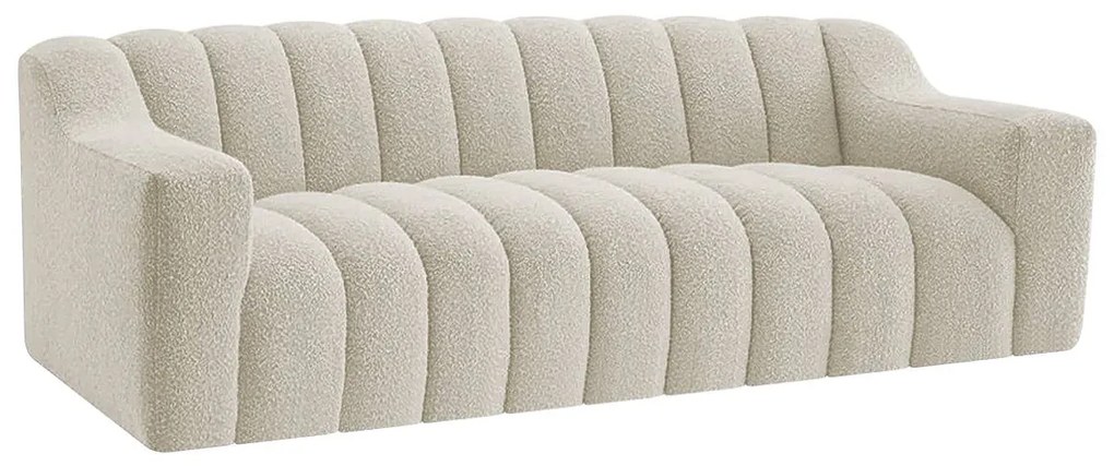 Sofá 2 Lugares Luxo Recepção Escritorio Sala Elegance 200cm Bouclé