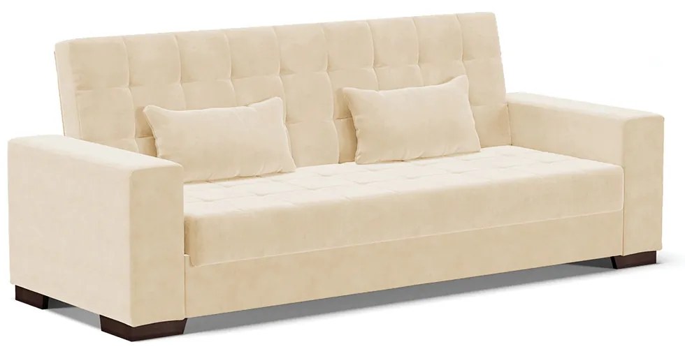 Sofá Cama Casal 3 Lugares 210cm Lisboa Suede  D03 - D'Rossi - Bege