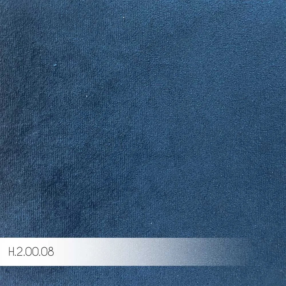 Sofá 350cm com Chaise Esquerda Franz Suede Azul G52 - Gran Belo