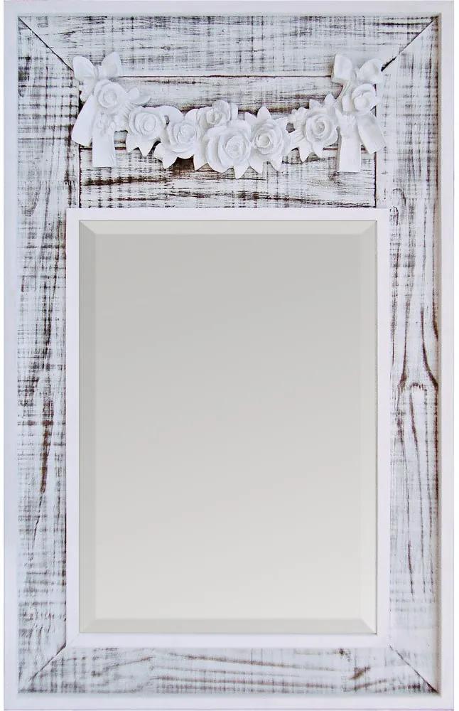 Espelho Decorativo Branco Provençal Espelho Com Bisotê