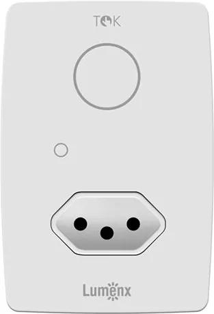 Interruptor Touch Tok 1 Pad + 1 Tomada - Linha TOK - Lumenx