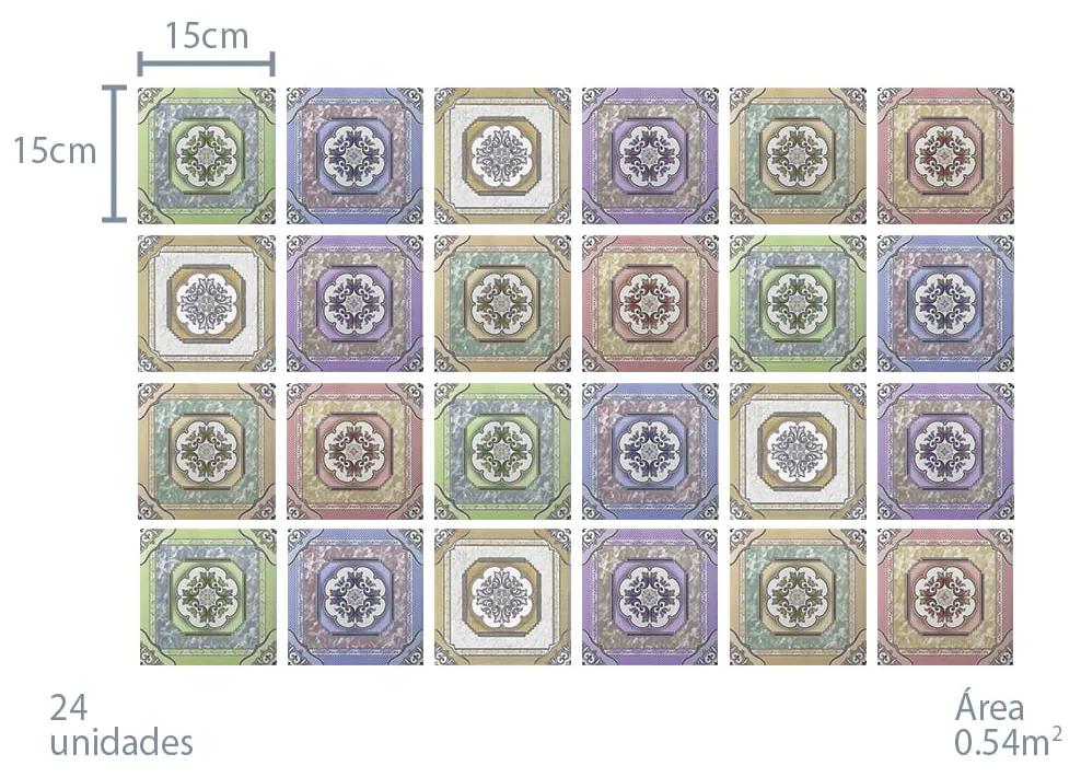 Arco iris - Conjunto com 24 peças