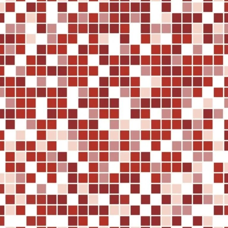 Papel de parede adesivo pastilha vermelha e branca