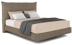 Cama King Flutuante Com Cabeceira 195cm Lyra S05 Linho Marrom - Mpozen