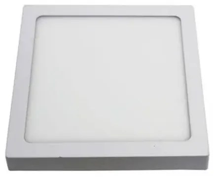 Plafon Led Sobrepor Quadrado Branco 24W Yamamura - LED BRANCO FRIO (6000K)