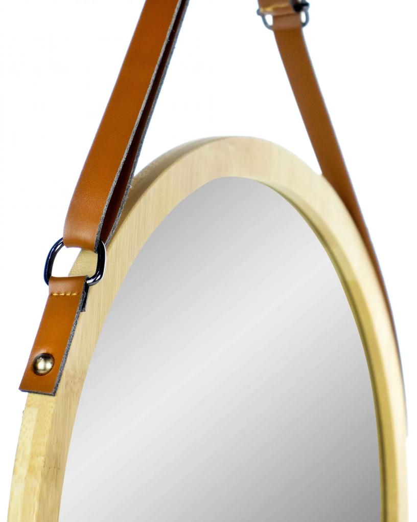 Espelho Decorativo com Moldura em Madeira 35 cm - D'Rossi