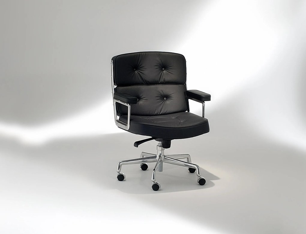 Cadeira com Braços Giratória ES 104 Lobby Chair Alumínio Studio Mais Design by Charles e Ray Eames