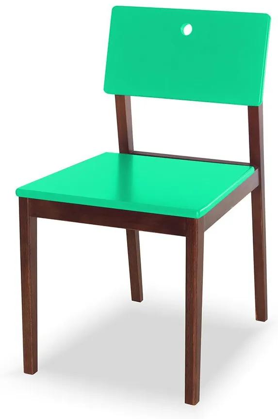Cadeiras para Cozinha Flip 81 cm 921 Cacau/Verde Anis - Maxima