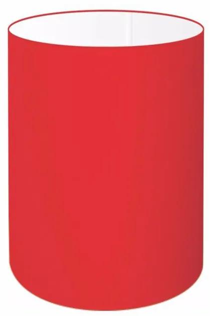 Cúpula em Tecido Cilindrica Abajur Luminária Cp-4012 18x25cm Vermelho
