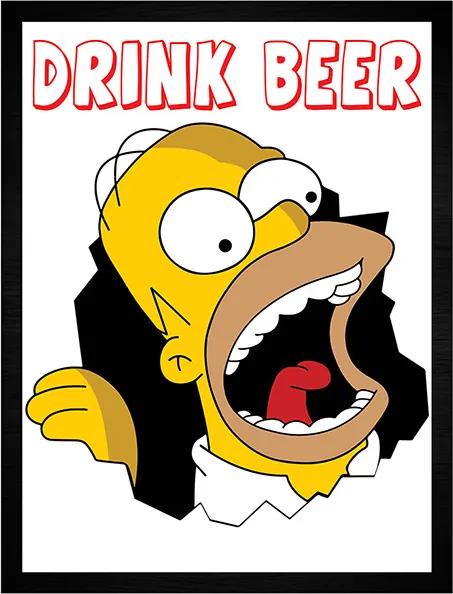 Quadro Homer Drink Beer