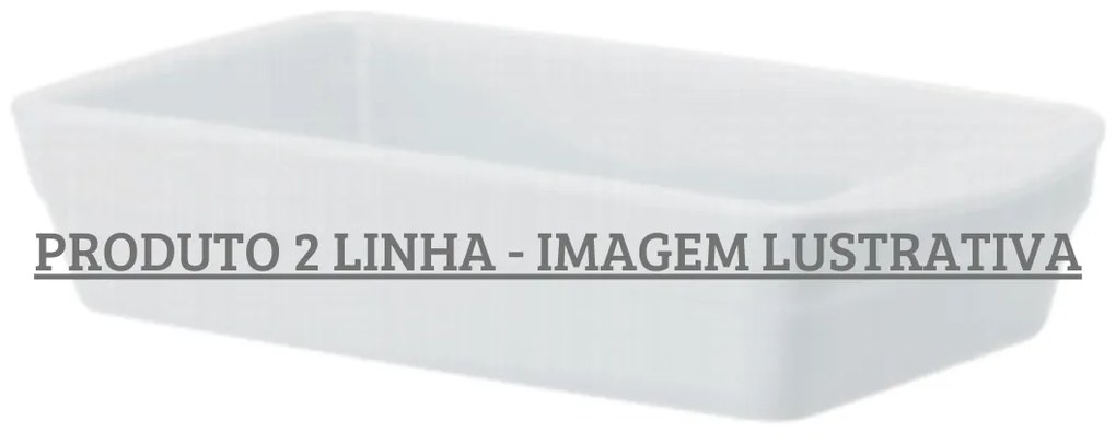 Forma Retangular Com Alça 24Cm Porcelana Schmidt - Mod. Calorama 2ª Linha