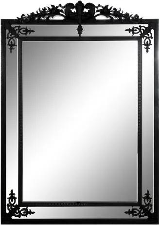 Espelho Clássico com Moldura Preta 194x138x3cm