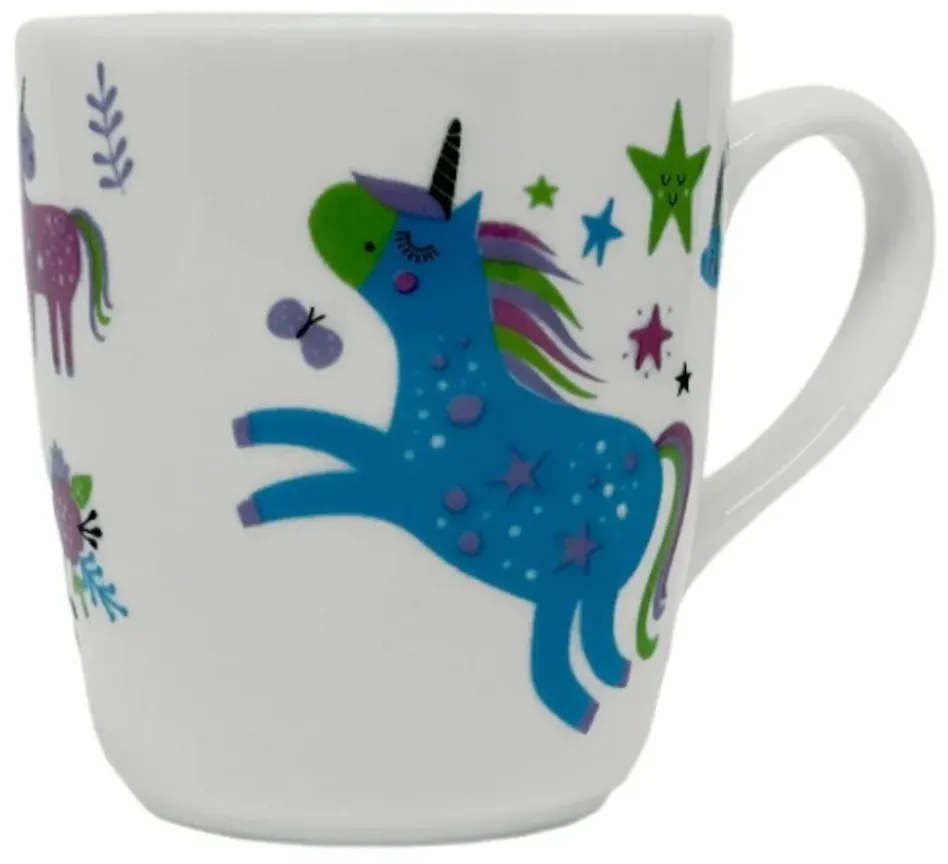 Caneca 225 Ml Porcelana Schmidt - Dec. Unicornio Infantil