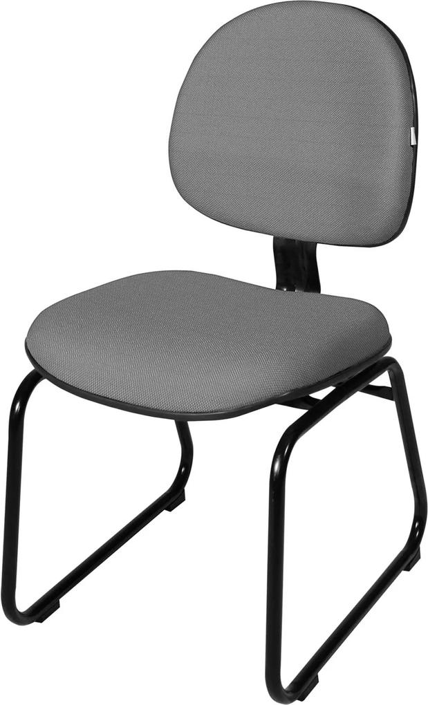 Cadeira Executiva Base Trapézio S/ Braço Cinza