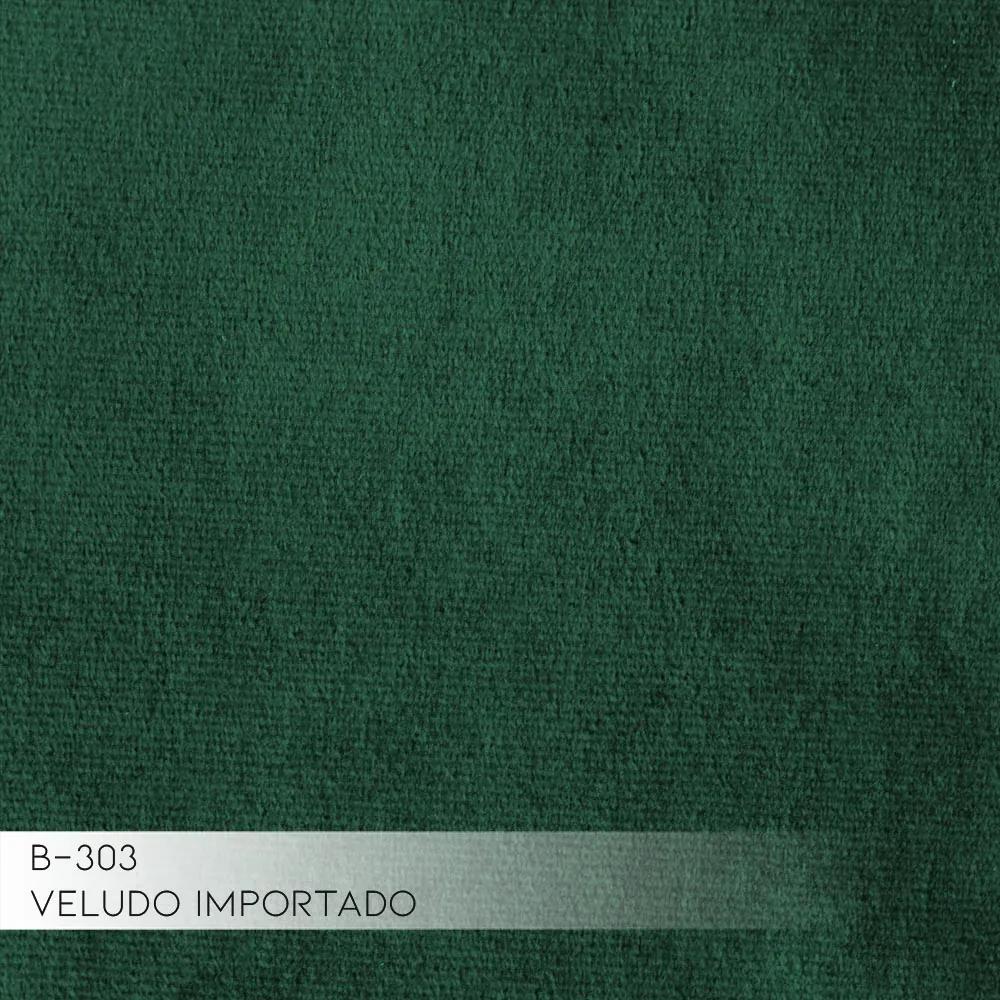 Poltrona Decorativa Kitana Pés Madeira Giratório Veludo Verde G15 - Gran Belo