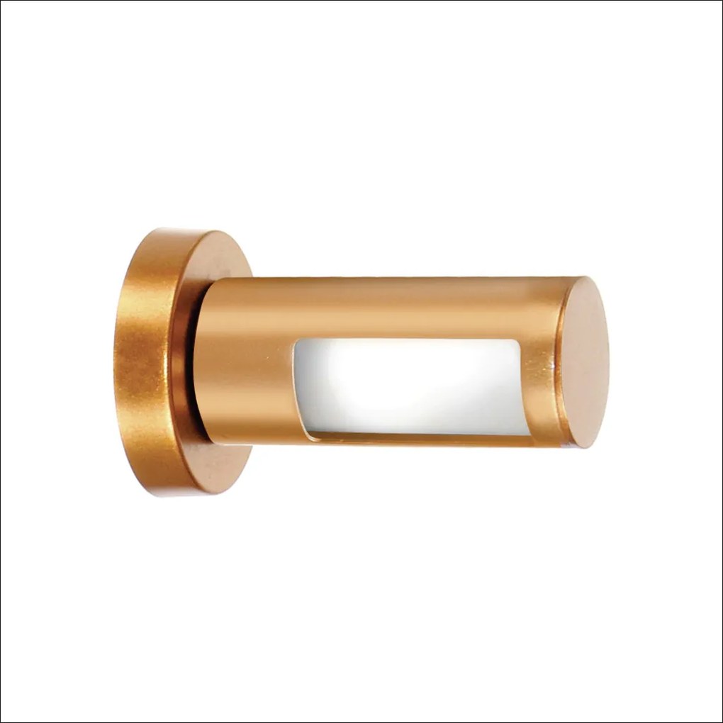 Arandela Pipeline Ø8X13Cm 01Xg9 Metal Alumínio - Old Artisan Ar-5822 (DOURADO FOSCO)