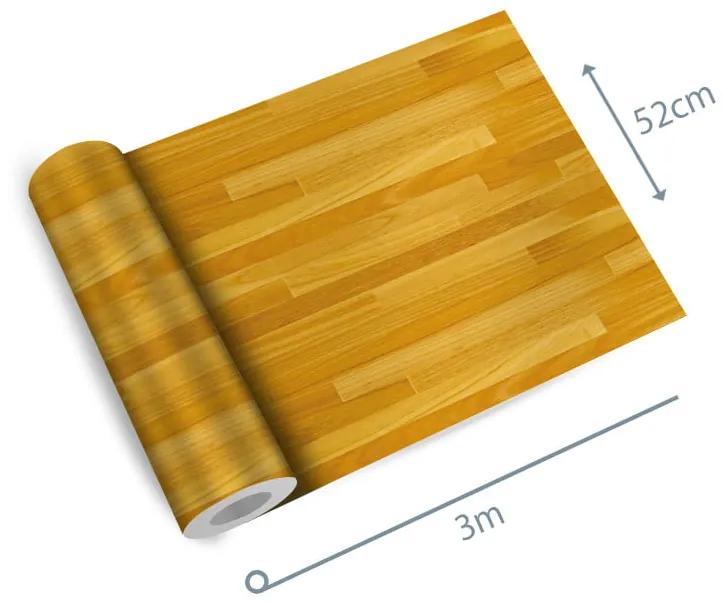 Papel de parede adesivo madeira amarela