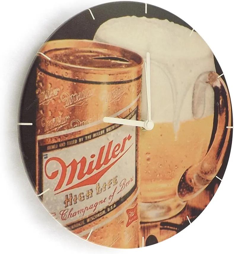 Relógio de Parede Caneco Miller em Madeira MDF - 28 cm