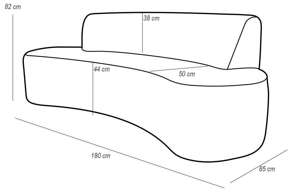 Sofá 3 Lugares Sala de Estar 180 cm Bélgica Veludo Azul Marinho G15 - Gran Belo