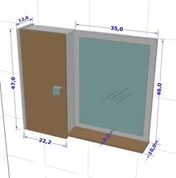 Espelheira Para Banheiro Com Armário 1 Porta Gênova Branco - Bechara