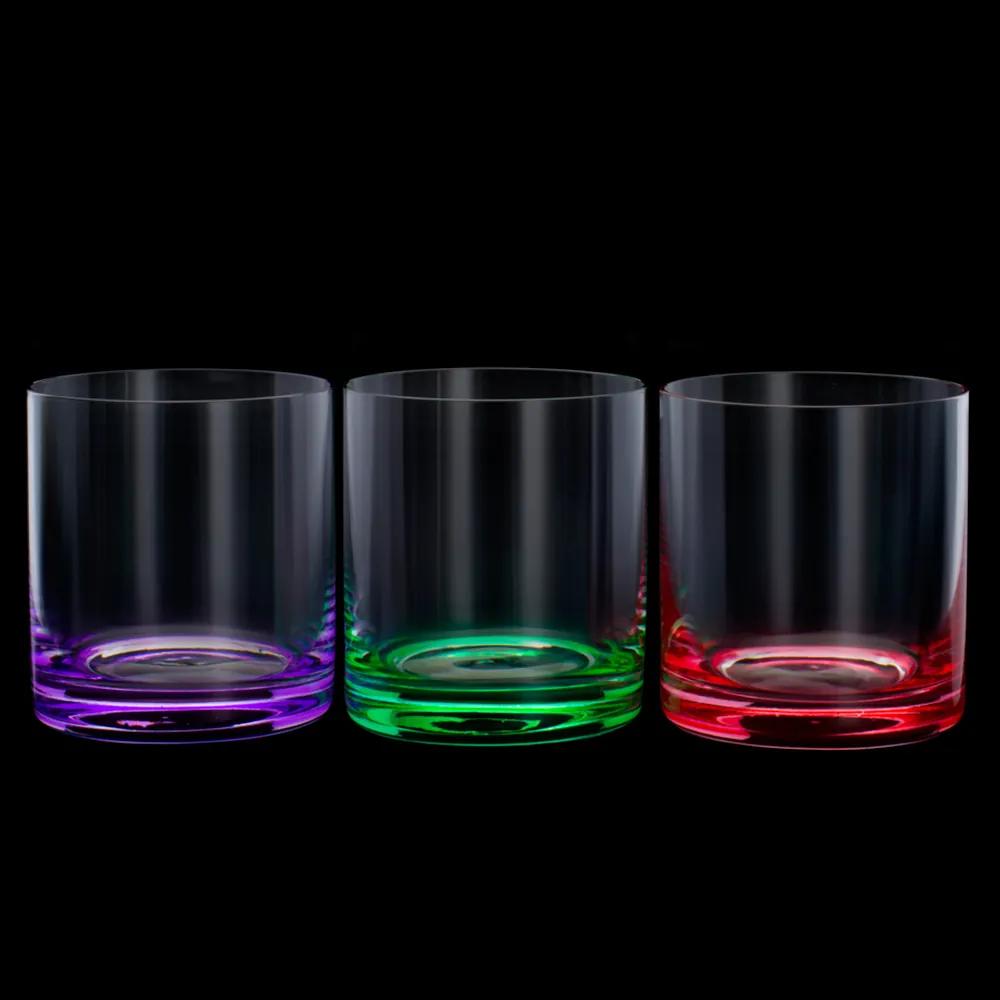 Conjunto 6 Copos Baixos de Cristal Ecológico Set-Bar 310ml – Linha Favorit Coloridos