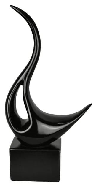 Escultura Cisne Negro Pequeno Preto - PTE 38939
