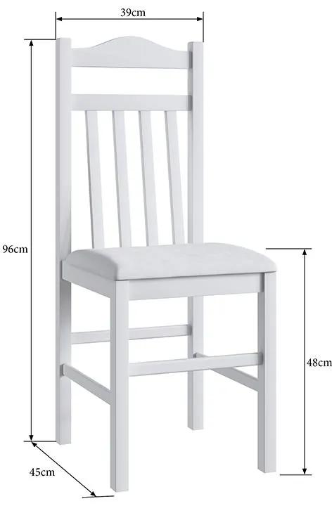 Conjunto 2 Cadeiras Madeira E Tecido Corino 300 - Branco