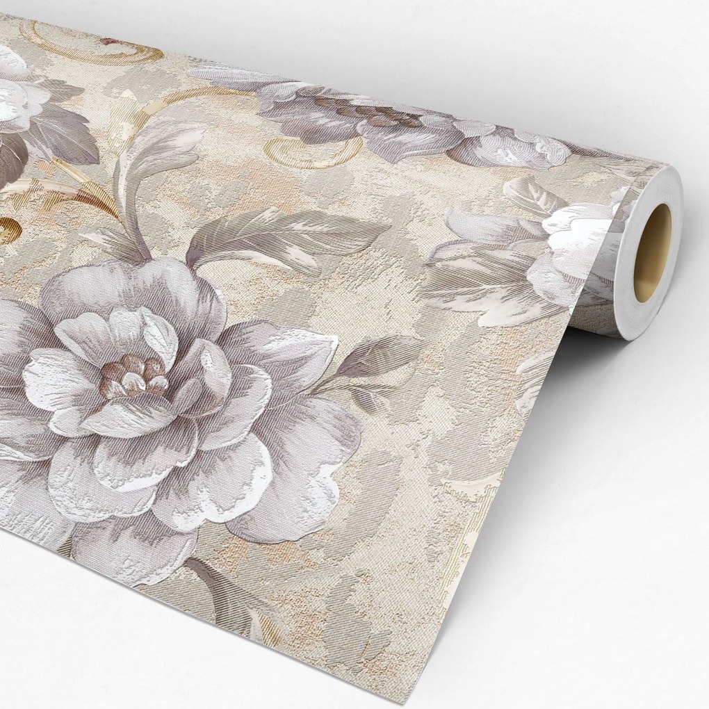 Papel de Parede floral linho 0.52m x 3.00m