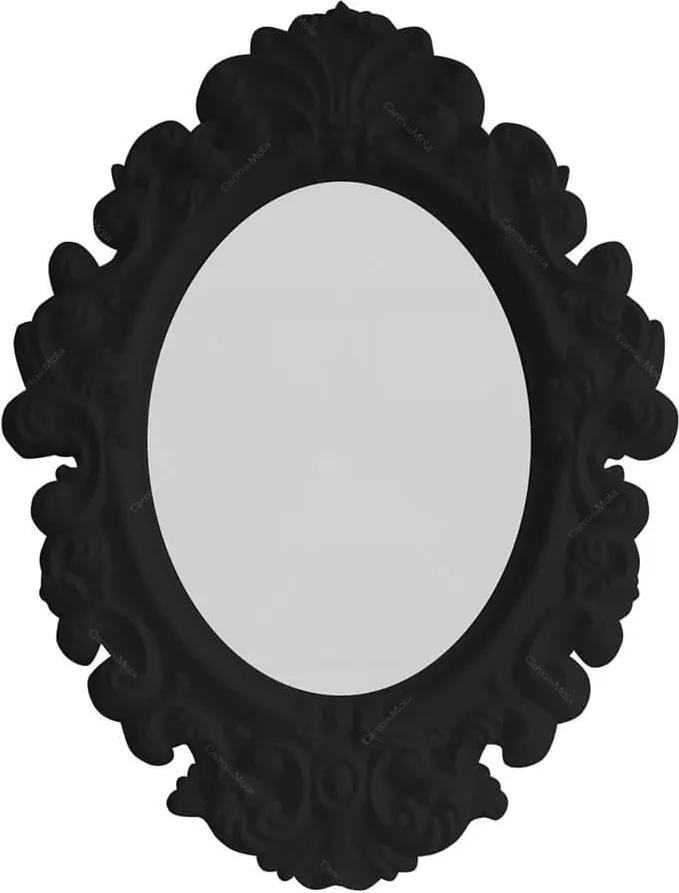 Espelho Oval Big Princess Preto - Urban - 68x50 cm