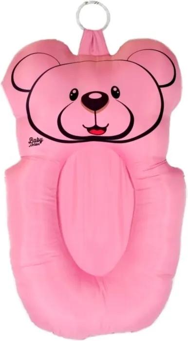 Almofada Para Banho Baby Holder Urso Rosa