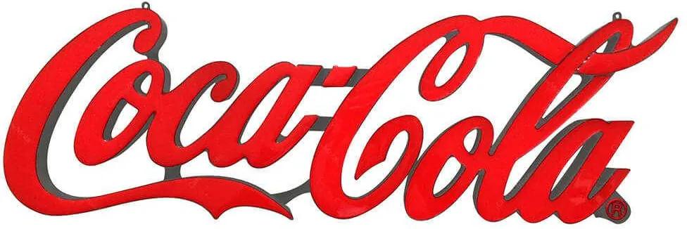 Luminoso Coca-Cola Logo Neon em Resina - Urban - 80x27 cm