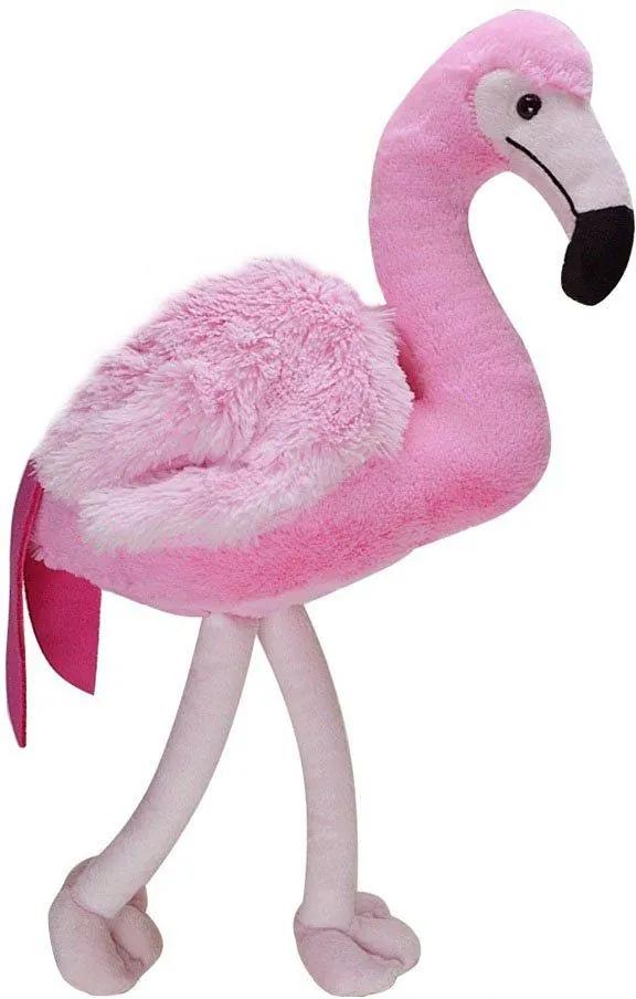 Flamingo de Pelúcia Soft Rosa Médio