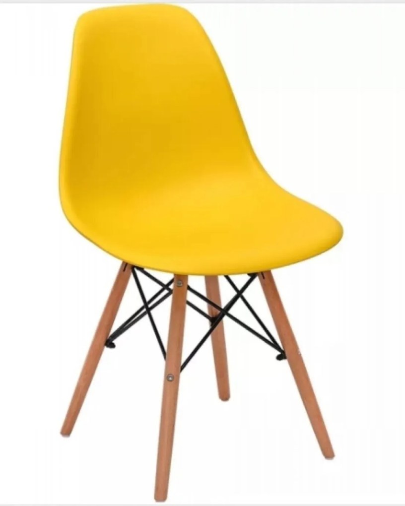 Cadeira MPdecor Eiffel Charles Eames Amarela