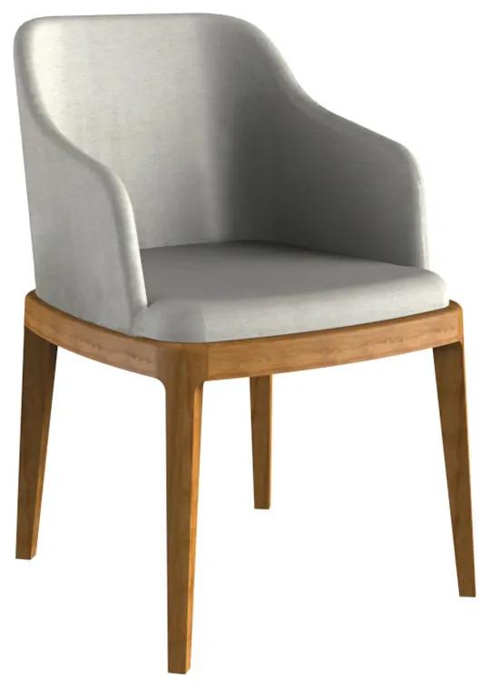 Cadeira com Braço Heidi Design Ergonômico Madeira Eucalipto