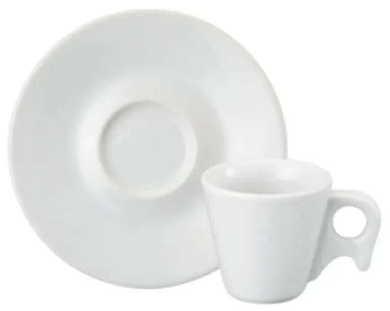 Xicara Café Com Pires 70Ml Porcelana Schmidt - Mod. Bird 182