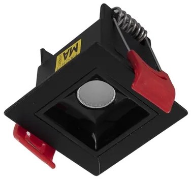 Plafon Led Embutir Aluminio 3W 12 2700K Picco - PRETO