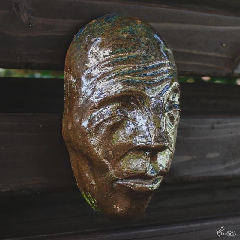 Máscara Decorativa em Cerâmica | Tatu