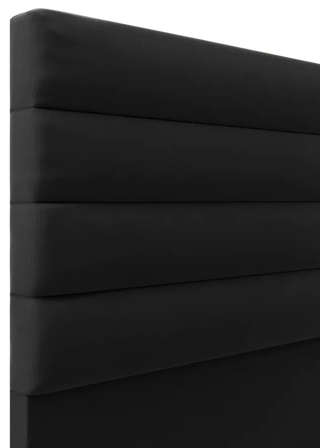 Cabeceira California Para Cama Box Queen 160 cm Suede - D'Rossi - Preto