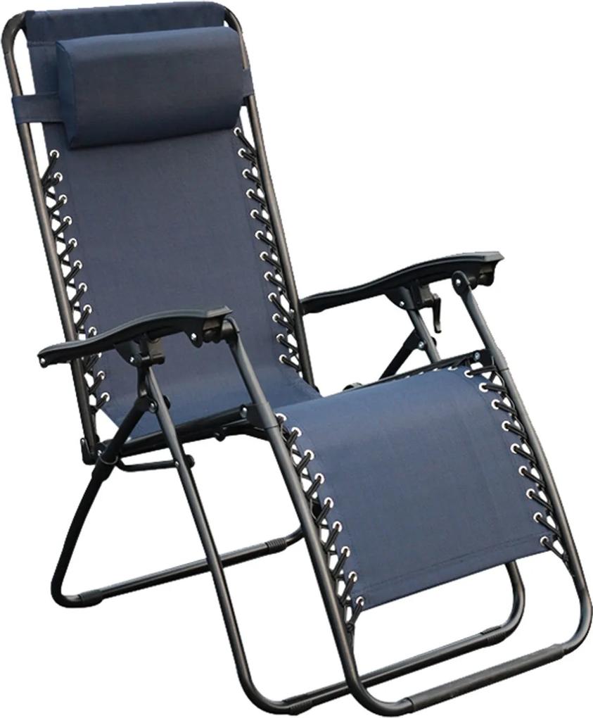 Cadeira Outdoor Equilibrium Azul Marinho Rivatti Móveis