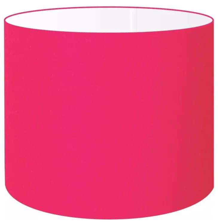 Cúpula em tecido cilíndrica abajur luminária cp-4146 40x30cm rosa pink