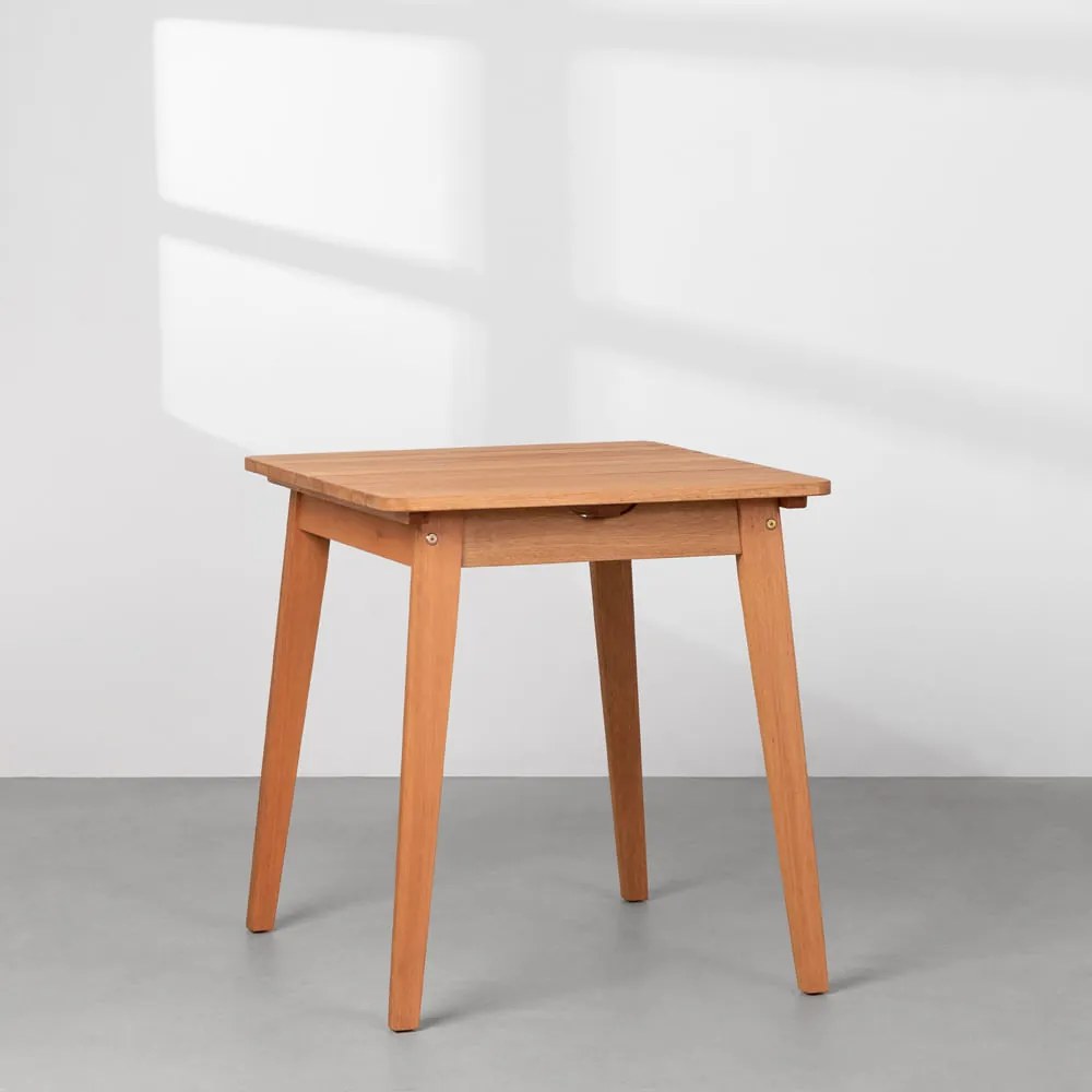 Mesa Pontal Eucalipto Quadrada