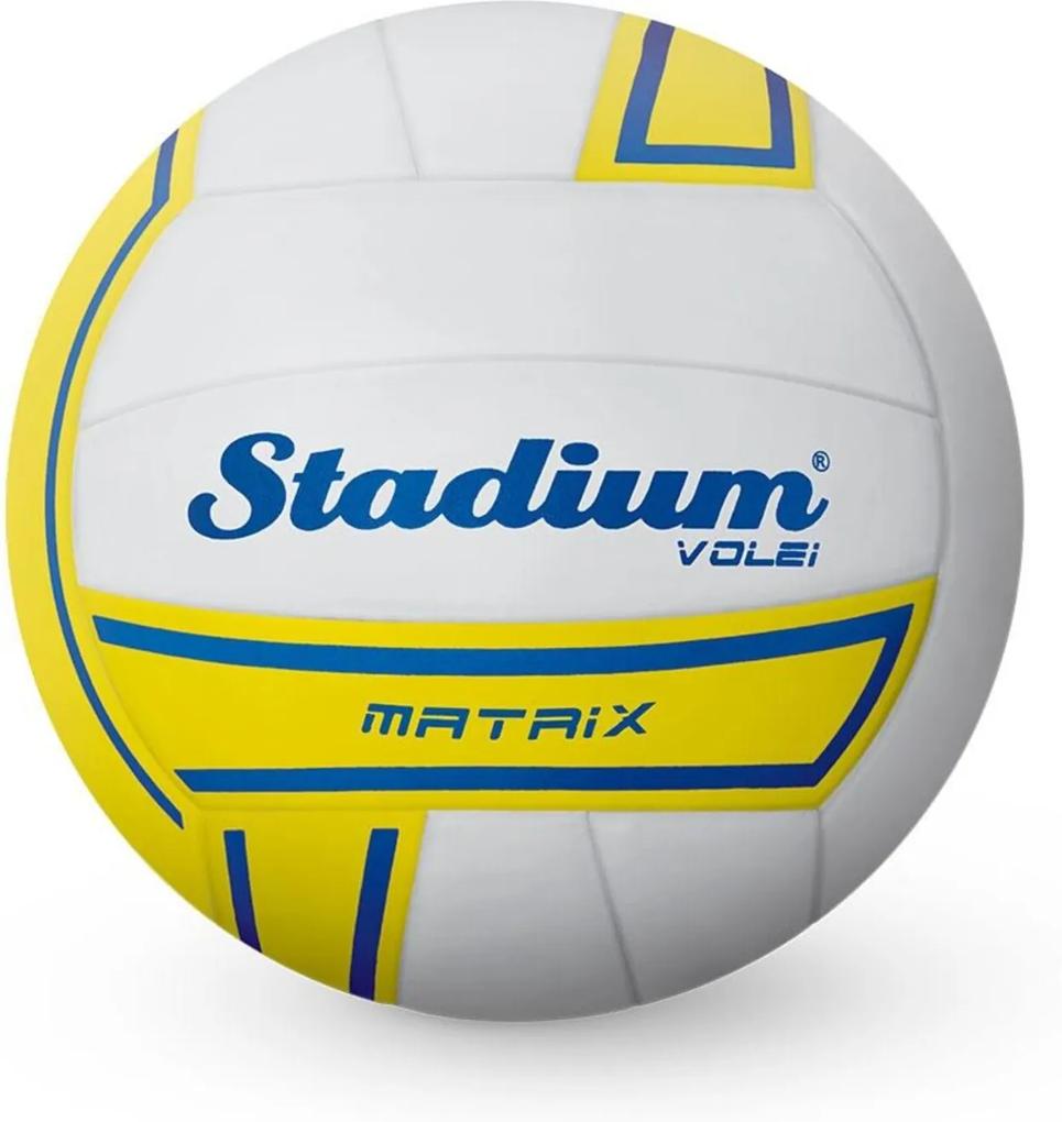 Bola Stadium Volei Matrix Branco com Amarelo - Penalty