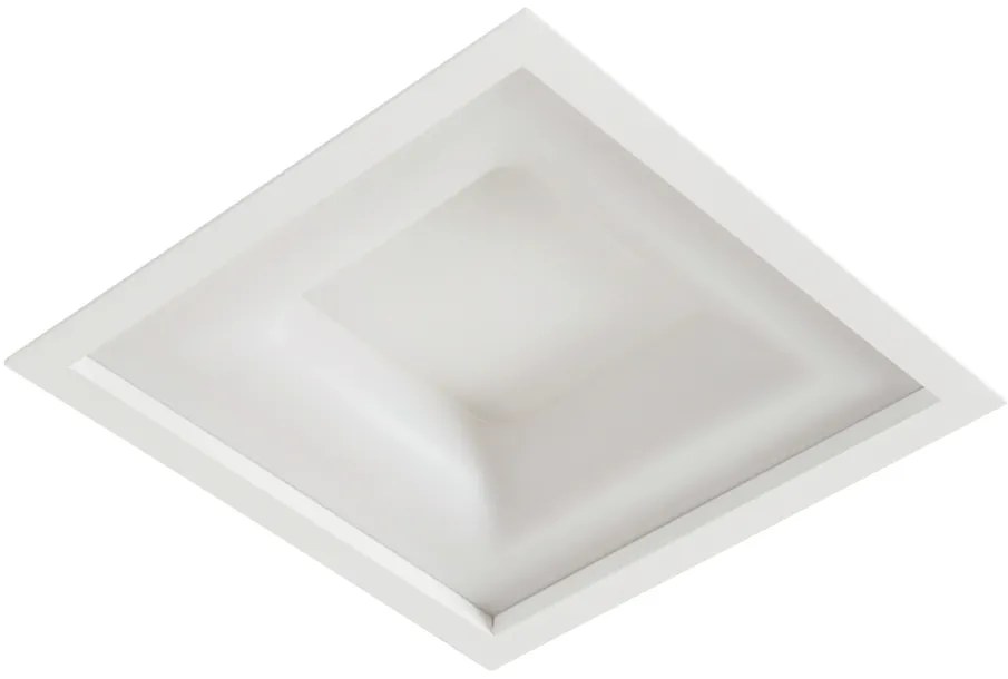 Embutido Belize 50X50Cm Led 32,8W Bivolt | Usina 19015/50 (BT - Branco Texturizado, 4000k)