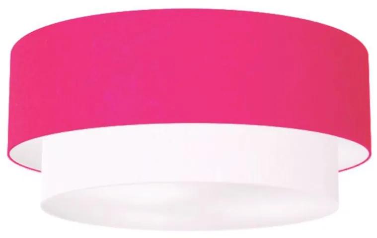 Plafon Para Varanda Gourmet Cilíndrico SV-3063 Cúpula Cor Rosa Pink Branco