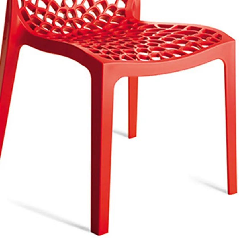 Cadeira Gruvyer Polipropileno S/ Braços Vermelha