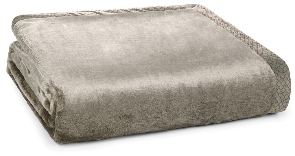 Cobertor Trussardi 100% Microfibra Aveludado Piemontesi - Queen - Marrom  Queen - Fendi